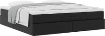 Maison Exclusive - Cadre de lit ottoman avec matelas noir 200x200 cm similicuir
