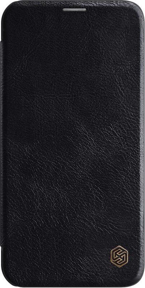 Nillkin Qin Leather Case - Flip Cover - Zwart - Apple iPhone 12 Pro Max