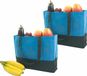 Merkloos / Sans marque L-Shop-Team Nederland B.V. Boodschappentas - Set van 2x stuks - Blauw - Polyester - 38 x 29 x 10 cm - 11 L