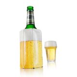 Vacu Vin Active Beer Cooler Snelle Ijskoeler Glazen Fles Wit/Geel
