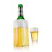 Vacu Vin Active Beer Cooler Snelle Ijskoeler Glazen Fles Wit/Geel
