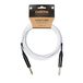 Cascha Advanced Line Gitaarkabel, wit, 3m