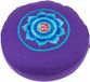 Yogi & Yogini Meditatiekussen violet OHM geborduurd 33x17cm