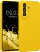 kwmobile telefoonhoesje geschikt voor Samsung Galaxy A56 5G - TPU backcover met siliconen coating - Smartphone case in stralend geel
