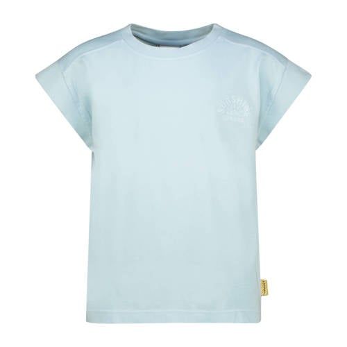 Vingino T-shirt lichtblauw Meisjes Katoen Ronde hals Effen - maat 152
