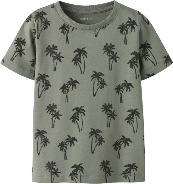 NAME IT NMMFILLE SS TOP BOX Jongens T-shirt groen maat 104