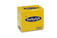 Bulky Soft BS-32590 servetten 1/4 vouw, 2-laags, 12 cm x 12 cm, geel (100 stuks)