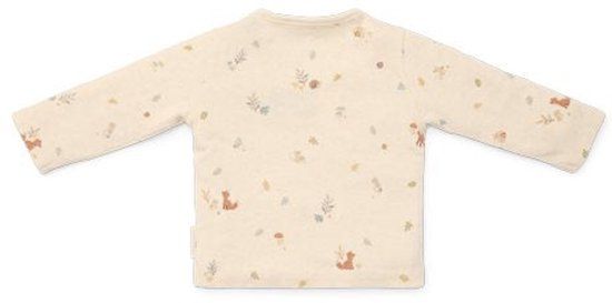 Little Dutch Shirt lange mouw - Maat 74 - T-shirt Jongens - Zand, Beige - Forest Friends Newborn Forest Nature