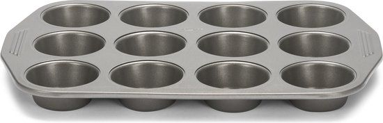 Patisse Muffinvorm Carat - 12 stuks - Zilver