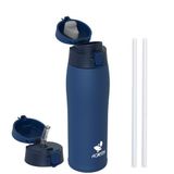 AORIN Drinkfles van roestvrij staal, 18/8, 350 ml/500 ml/750 ml, lekvrije thermoskan, BPA-vrije sportfles, drinkflessen voor sport, school, outdoor