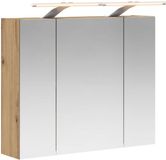 vidaXL Badkamerspiegelkast Ambachtelijk eiken 60 x 14,5 x 50 cm