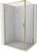 Mexen Exo douchecabine met draaideur 85 x 80 cm, transparant, goud