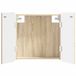 vidaXL Dartbord Kabinet ZWOLLE Sonoma Eiken 52,5 x 10,5 x 57,5 cm