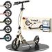 Kidiyana Cityroller, geschikt voor kinderen vanaf 8 jaar en volwassenen tot 100 kg | Opvouwbare step met 20 cm wielen, handrem en vering