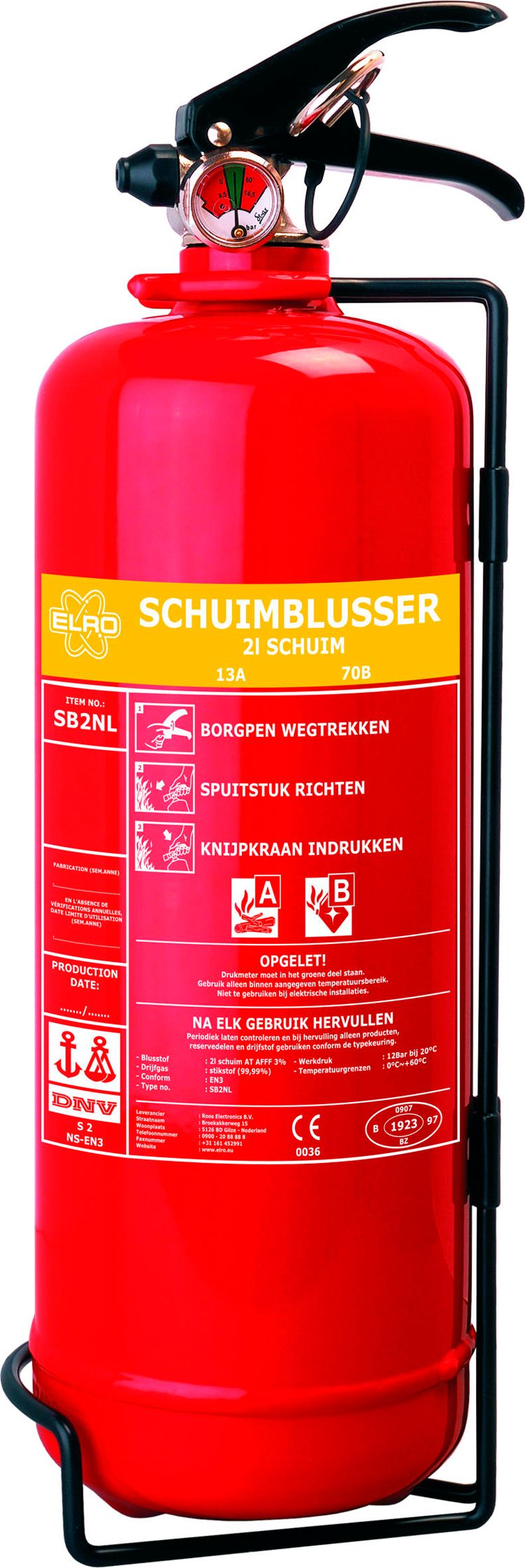 Smartwares SB2NL Brandblusser - Rood