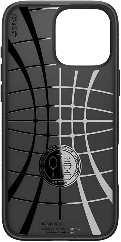 Spigen Liquid Air Case for Apple iPhone 16 Pro Max - Black TPU Back Cover