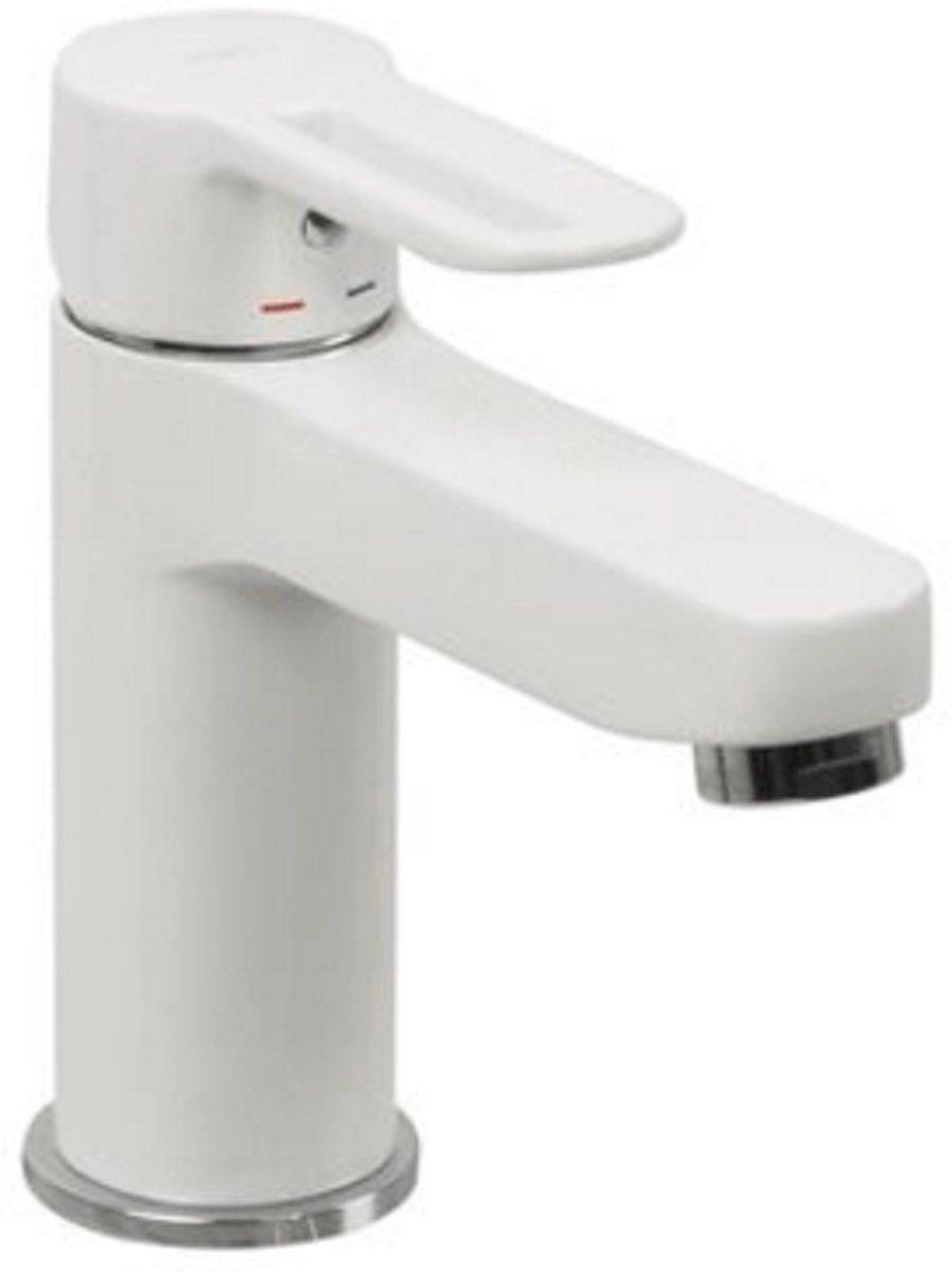 Plieger New Road Wastafelkraan met Waste Wit