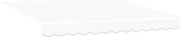 vidaXL - Vervangingsdoek - zonnescherm - voor - 3x2,5 - m - Wit - Polyester