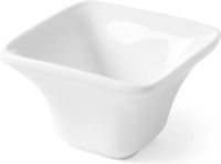 HENDI Tapasschaaltje Cuadrado – Porselein – Wit – Vierkant – 59x59x37 mm – Set van 6