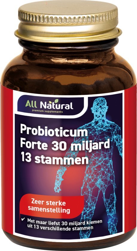 All Natural Probioticum Forte 30 miljard 13 stammen Capsules