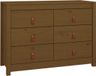 vidaXL Dressoir 100x40x72 cm bois de pin massif miel brun