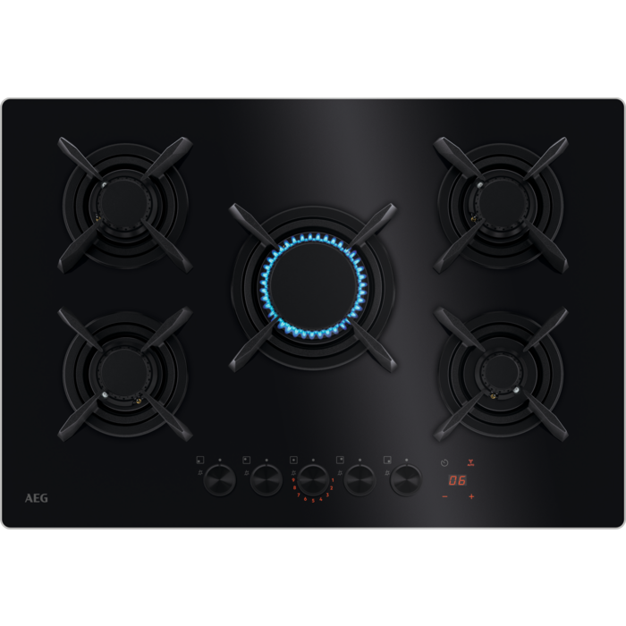 AEG HKB75453NB - Zwarte inbouwkookplaat - 7332543816804