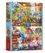 Set de 2 puzzles 500 pièces - L'art de la peinture - Papier réfléchissant - Convient à partir de 10 ans
