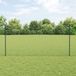 vidaXL Zeshoekig gaashek met palen 25 x 1,2 m PVC-coated staal groen