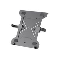 goobay Support pour ordinateur portable pour moniteurs de 10 à 15,6 pouces (25-40 cm), max. 4,5 kg, pour montage sur un support de moniteur, VESA 75/100 mm, noir, 70817