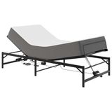 vidaXL Elektrisch Verstelbaar Bedframe Zwart 100 x 200 cm Staal