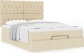 Maison Exclusive - Lit coffre avec matelas, couleur crème, 140x190 cm, rembourré
