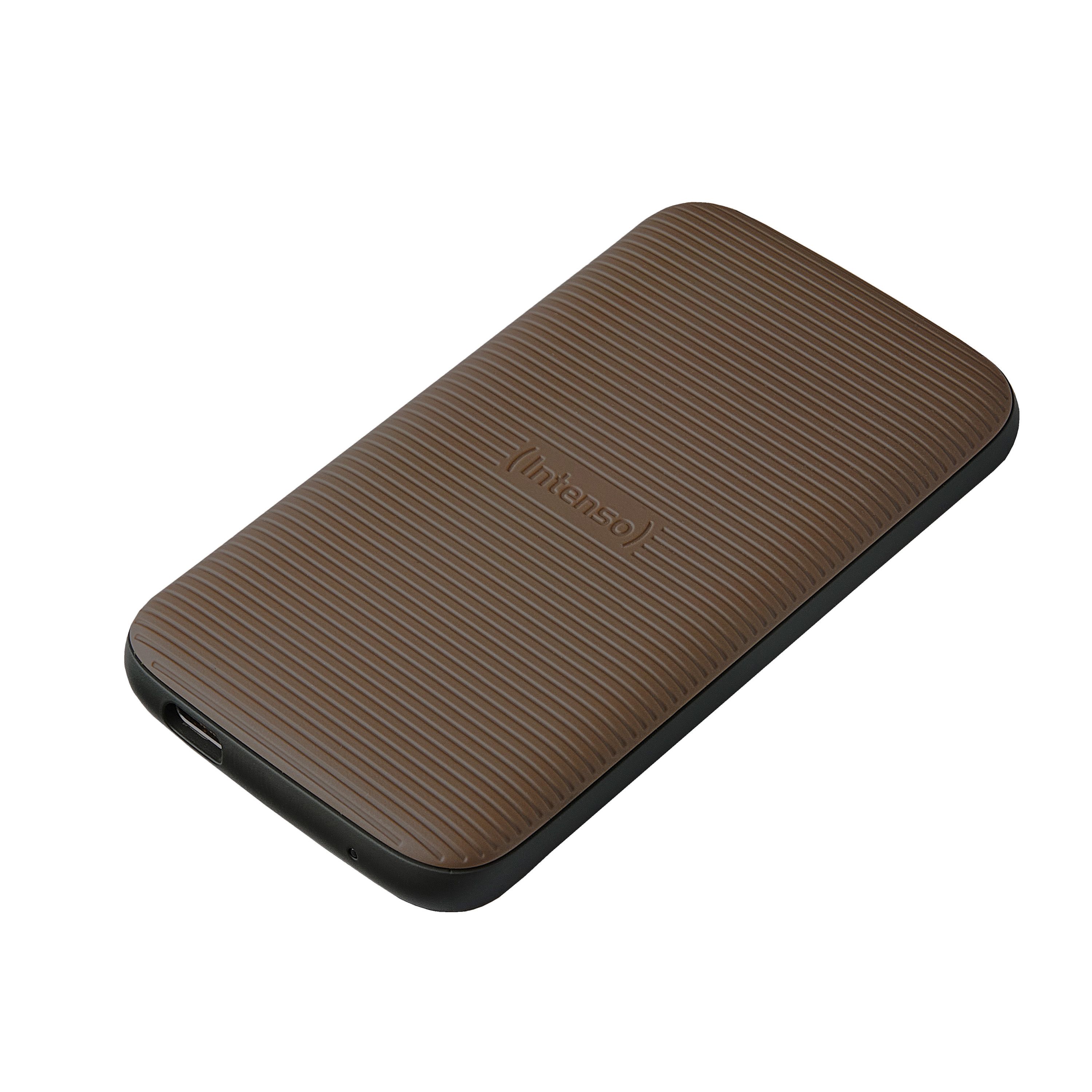 Intenso TX500 2TB Portable SSD - USB-C - 1000 MB/s - Brown