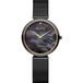Bering 18132-132 Polshorloge Dames Kwarts Zwart Staal Saffierglas