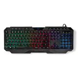 Nedis GKBD110BKFR Gaming Toetsenbord USB AZERTY Frans Zwart