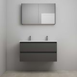 On-Line Badkamermeubelset - 100 cm - Mat Antraciet