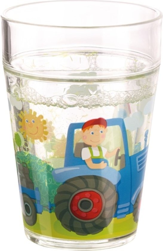 Haba glitter beker tractor