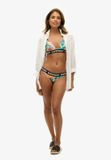 Superdry Classic Bikinibroekje met Logo Dames Bali Blue Anemone XL