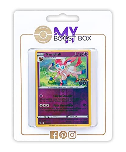 my-booster Nymphalie (Sylveon) 35/78 Holo Reverse - Myboost X Epée et Bouclier 10.5 Pokémon GO - Doos met 10 Franse Pokemon kaarten