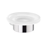 GEDY G-Kuala Lumpur zeepbakje, chroom, componenten van chroom, messing en glas, 2 jaar garantie, afmetingen 4 x 11 x 11,2 cm en gewicht 0,368 kg, R&S Design, chroom, uniek