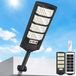 Lampadaire solaire, 600 W, IP66, avec détecteur de mouvement et télécommande