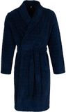 Pastunette - Badjas - Blue Draft - Badstof - Donkerblauw - Maat S