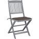 Maison Exclusive - Chaises Pliantes 4 Pièces Avec Coussins En Bois D'Acacia Massif
