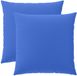 vidaXL Coussin HEERLEN 2 pièces Bleu Royal Polyester