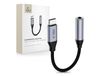 Tech-Protect Adaptateur Ultraboost USB-C / Mini Jack 3,5 mm DAC, gris "Eisen