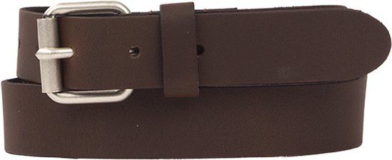 Petrol Industries Riem Heren - Broekriem - Verstelbaar - Leer - Bruin - 95 cm - L