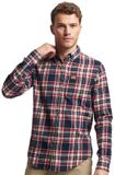 Superdry Katoenen Lumberjack Overhemd met Lange Mouwen Heren XXL