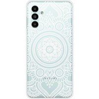 Samsung Siliconen hoesje compatibel met Samsung Galaxy A13 5G, Samsung Galaxy A04S Mandala wit