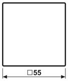 Jung A 1700 BFP SWM afdekking, jaloezie, 1-voudig, grafietzwart/mat, serie A550