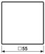 Jung A 1700 BFP SWM afdekking, jaloezie, 1-voudig, grafietzwart/mat, serie A550