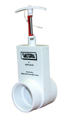 Valterra 2201X PVC Unibody Gate Valve - 2" Slip w/Gate Keeper